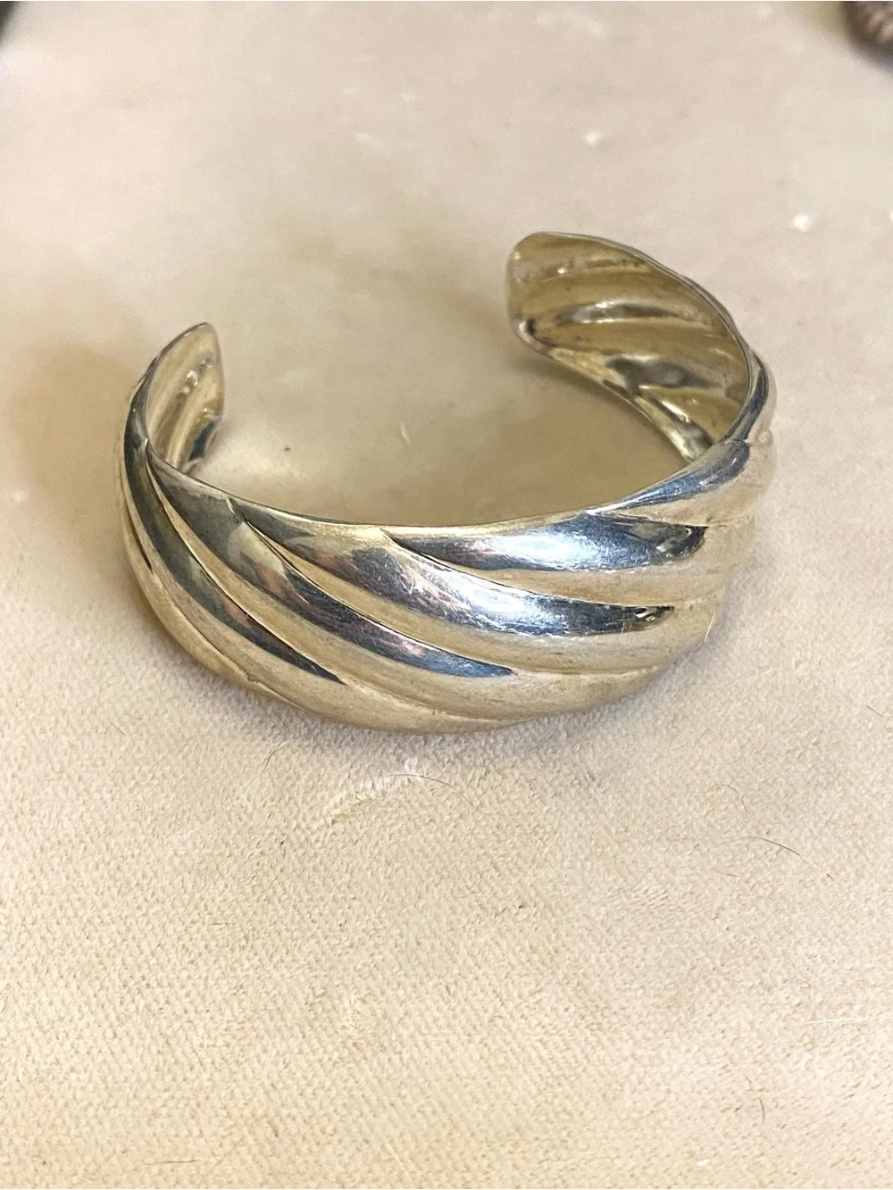 Sterling Silver Cuff Bracelet 925 Thailand
